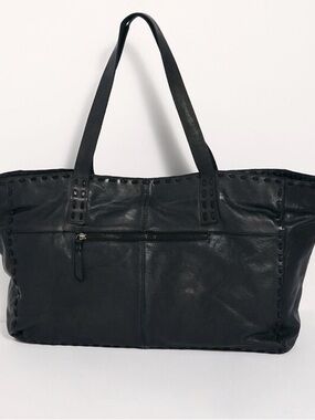 NEW Free People Camille Leather tote in Black